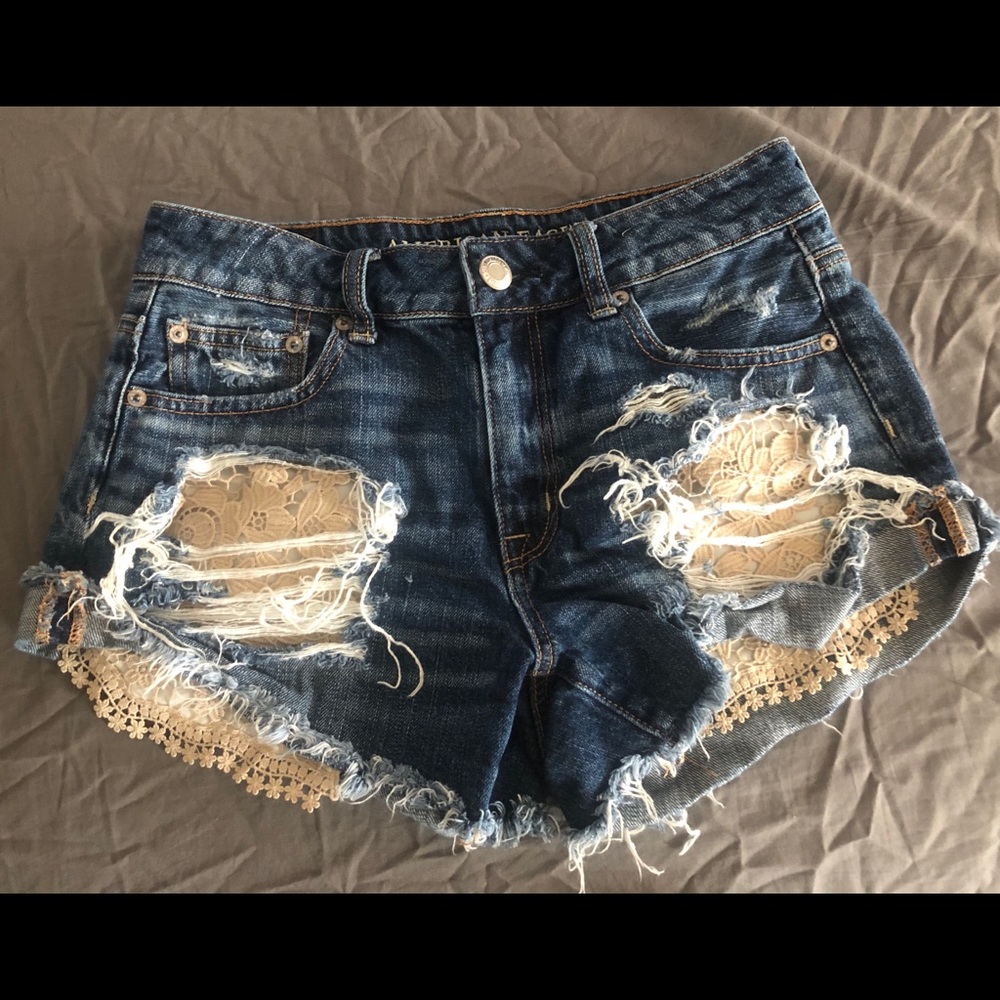 Hi rise American eagle shorts